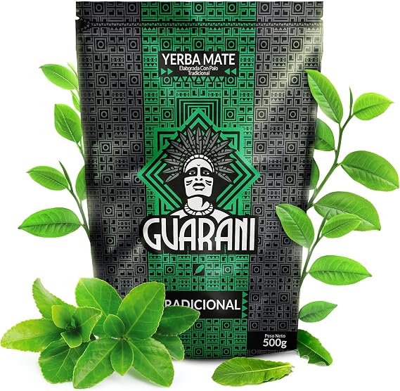Guarani Elaborada Con Palo 500g, Paraguayan Yerba Mate Tea, Natural Caffeine, Unsmoked, Gluten Free, Vegan