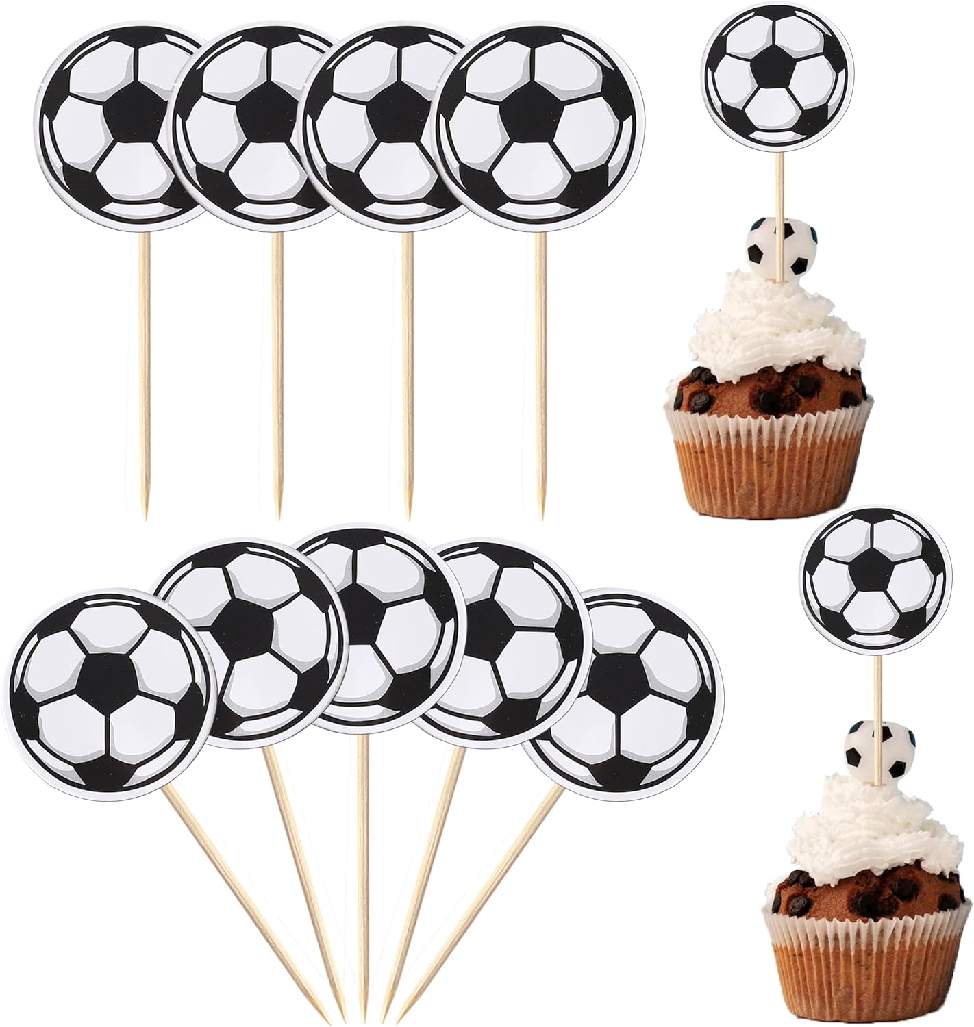 Rsstarxi 12 Pack 3D Basketball Cupcake Toppers Basketball Cake Toppers Decorations for Sports Theme Baby Shower Birthday Party Cake Decorations Supplie