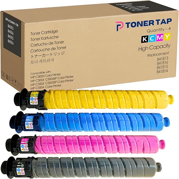 High Yield Cartridge for Ricoh MP C3503 C3003 C3004 (4Pack)