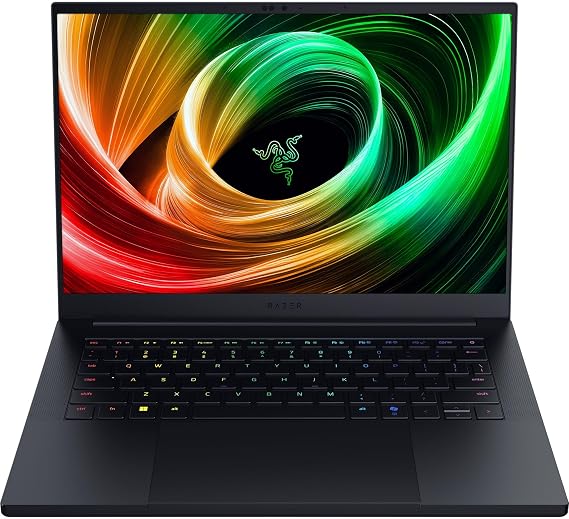 Razer Blade 14 (2025) Gaming Laptop, RTX 5070, 32GB DDR5 RAM, 1TB, Black | AMD Ryzen AI 9 365, 3K 120Hz OLED Display, Thin & Lightweight, Chroma RGB, Windows