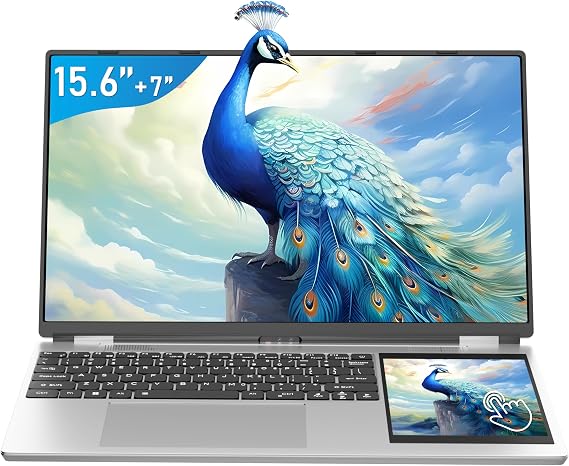 15.6" Dual Screen Laptop+7" Small Touch Screen 16GB DDR4 RAM 512GB SSD