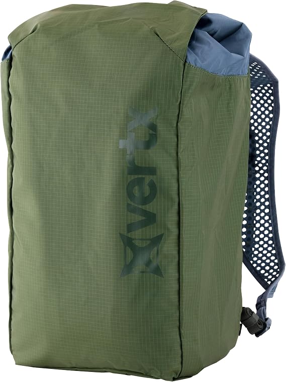 Vertx Go Pack, Outdoor Backpack with Drawstring for Tactical Hiking Camping EDC Gear, Travel Essentials, Packable Lightweight Day Pack, or Gym Bag, Canopy Green/Smoke Grey