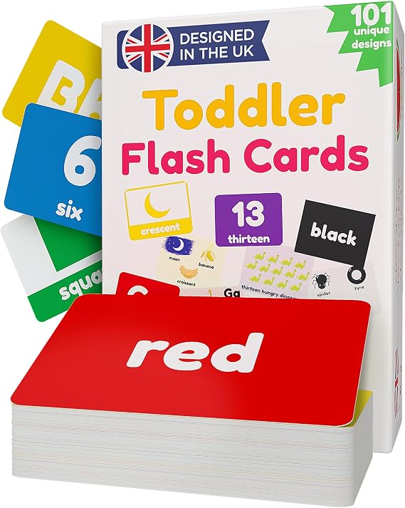 Flash Cards For Toddlers Age 1 2 3 | Alphabet Toddler Flashcards | Letters, Numbers, ABC, Animal, Colours Flash Cards for Kids | 101 Unique Toddler Learning Cards | Language & Speech Development Toys