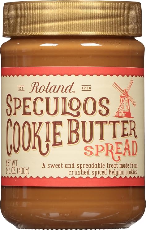 Roland Foods Speculoos Cookie Butter Spread, Specialty Imported Food, 14.1-Ounce Jar, Packaging May Vary