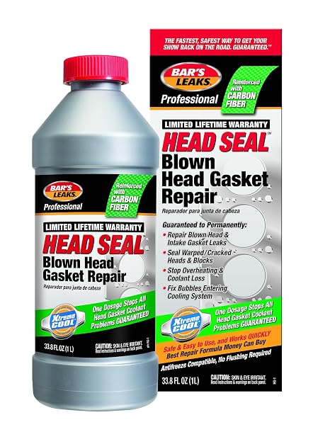 Bar's Leaks HG-1 HEAD SEAL Blown Head Gasket Repair | Repair Blown Head & Intake Gasket Leaks, Seal Warped/Cracked Heads & Blocks, Stop Overheating & Coolant Loss
