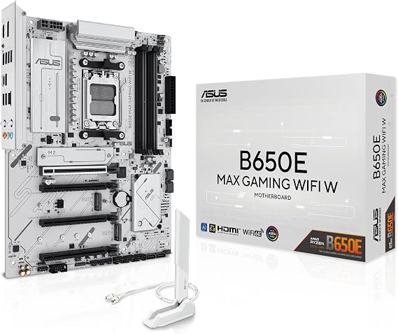 ASUS B650E MAX GAMING WIFI W ATX AMD Socket AM5 Motherboard