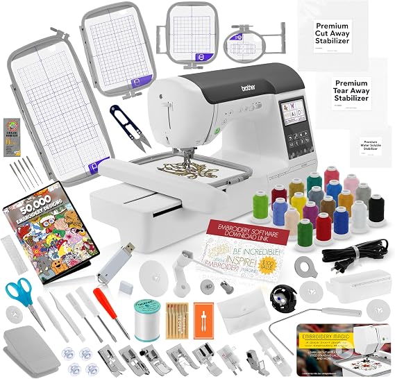 Brother SE2000 Sewing & Embroidery Machine, 5 x 7", Ultimate Embroidery Kit