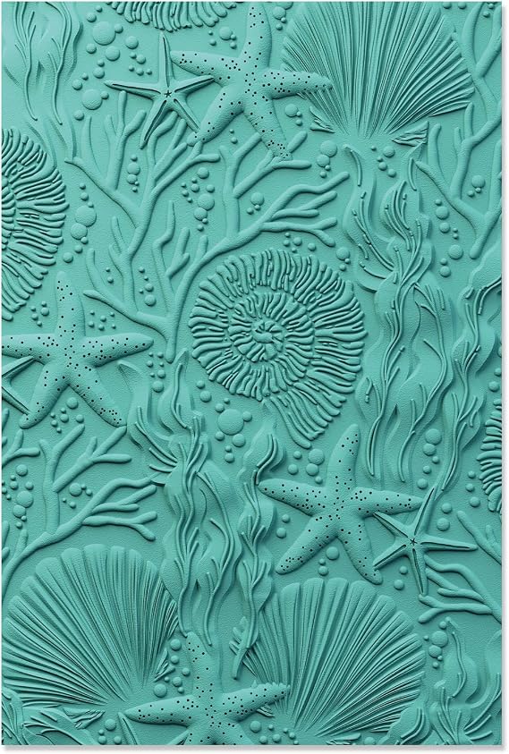 Sizzix 3-D Textured Impressions Embossing Folder Under The Sea by Kath Breen, One Size, Multicolor