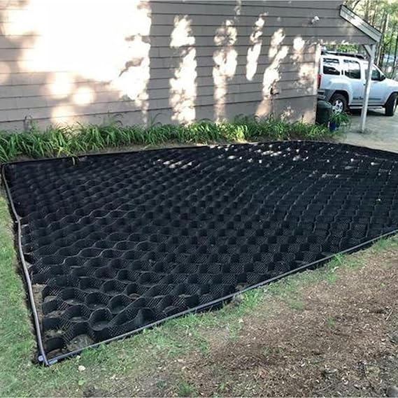Plastic Paving Driveway Grid, Honeycomb Ground Grid Heavy Duty Gravel Stabilizer for Camper Pad, Plastic Shed Base, Permeable Pavers Geogrid Mat~/