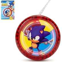 Light Up Red Hedgehog Sonic-Style YoYo for Kids – 5.5cm LED Beginner Responsive Yo-Yo with String, Spinning Trick Toy, Party Bag Filler, Birthday for Boys & Girls Age 3+