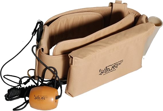Gen 2 Belt Kit- Large/XLarge, Universal Fishing Belt for Men & Women, Belt Includes Fish Stringer, Pliers, Fishing Rod Holder, Drink Holder, Removeable Tackle Box, Tan, 33-52" Waist