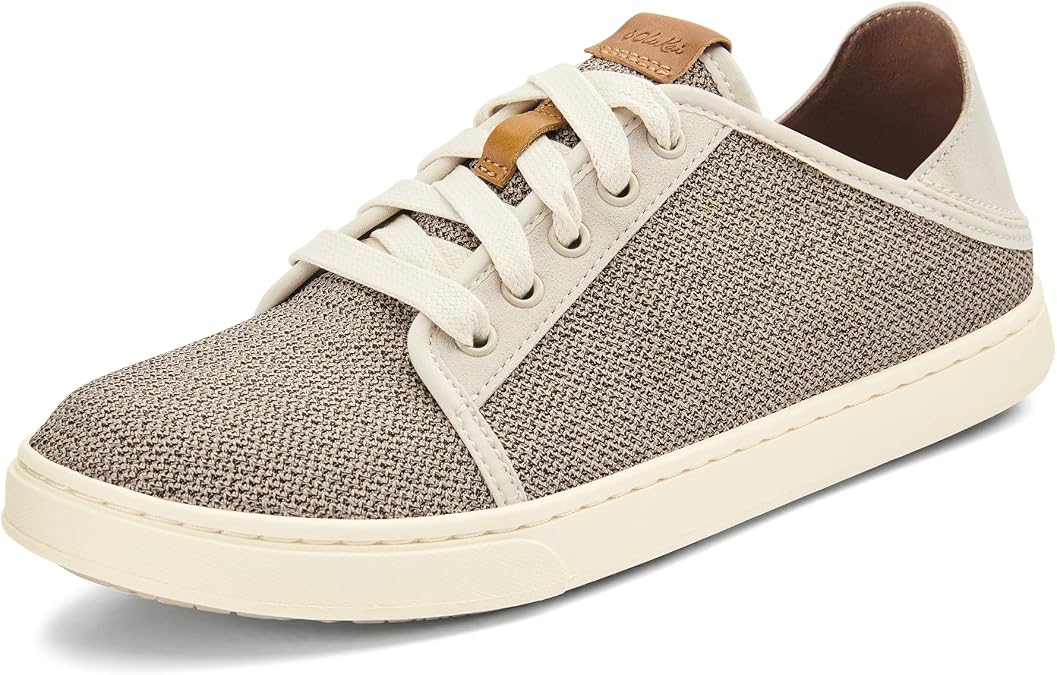 OluKai Pehuea Li Women's Lace-Up Sneakers, Everyday Shoes with Drop-in Heel
