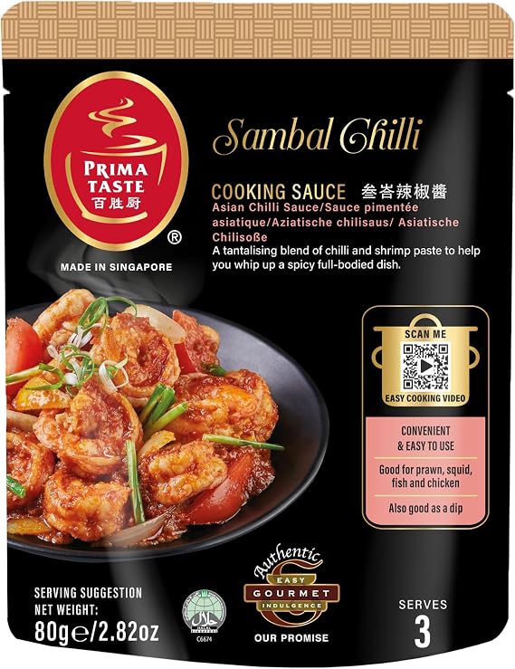 Prima Taste Sambal Chilli Asian Chilli Sauce, 80 g