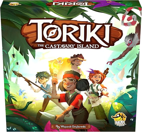 Lucky Duck Games Toriki: The Castaway Island | Cooperative Family Game | 1-4 Players, Ages 8+ | 6-8 Hours of Adventure