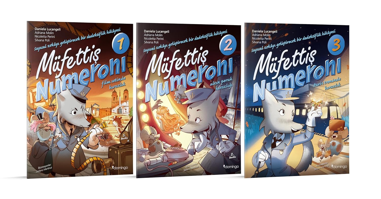 Müfettiş Numeroni Seti 3 Kitap Kağıt Kapak – 1 Aralık 2023