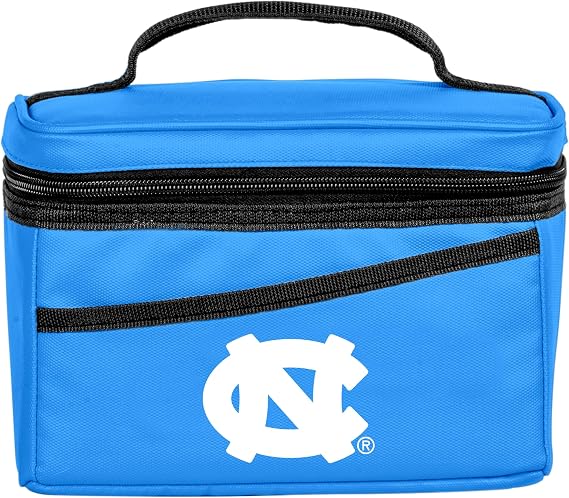 Logo Brands NCAA 6 Can Flex Cooler Holds up to 6 Standard 12oz cans | Great for lunches, picnics, and Tailgates | Front Open Pocket for Storing Small Essentials