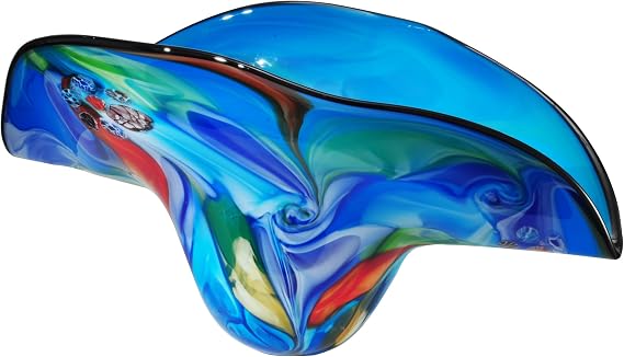 Dale Tiffany AV14076 Art Glass Accessories/Bowls Collection in Multi Finish, 8.00 inches, 16.5" x 8" x 8", Multicolor