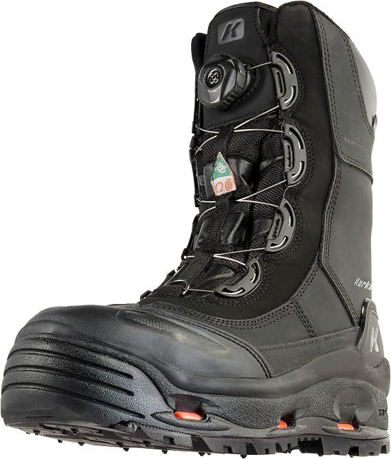 Korkers Men's IceJack Pro Safety Winter Work Boots with Ninety Degree Sole