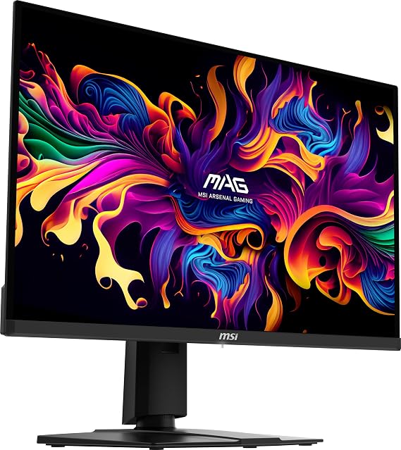msi MAG 271QPX QD-OLED, 27 OLED Gaming Monitor, 2560 x 1440 (QHD), 0.03ms Response time, 360Hz, True Black HDR 400, HDMI, DP Port, USB Type C, Tilt, Height, Black