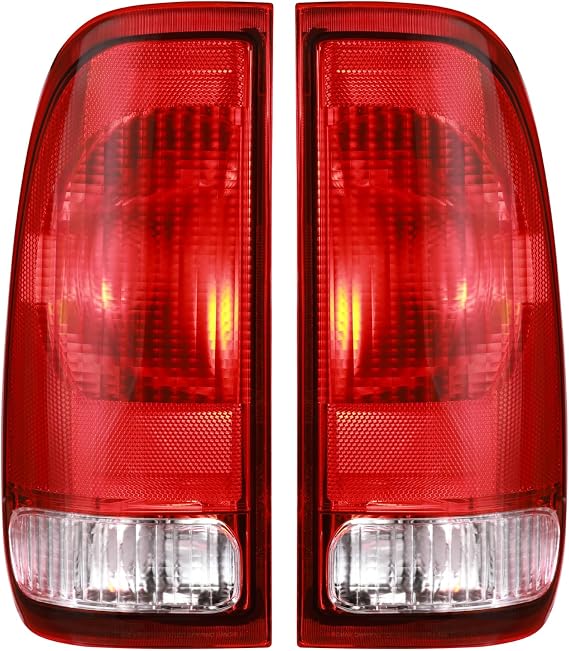 Boine Tail Light Compatible With 1997-2003 Ford F150 1999-2007 F250 F350 F450 F550 Super Duty Driver and Passenger Side Rear Light Brake Lamps
