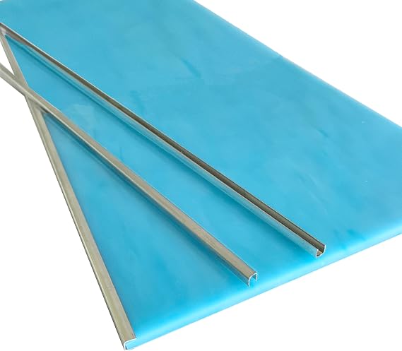 1/8" U Zinc Came for Stained Glass Works Framing, 36ft U Channel Zinc Came (3ft x 12)