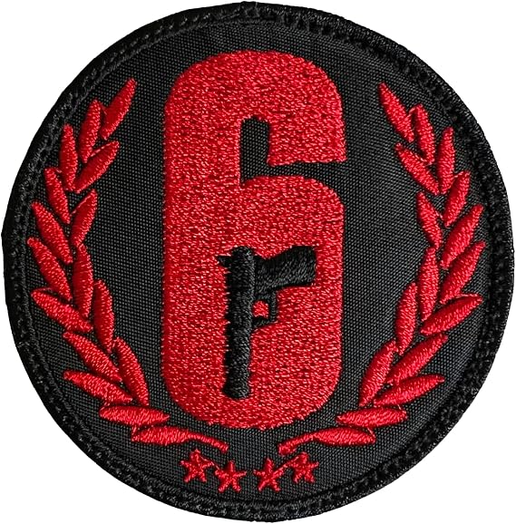 Rainbow Six Siege Patch - Funny Tactical Military Morale Embroidered Patch Hook Fastener Backing