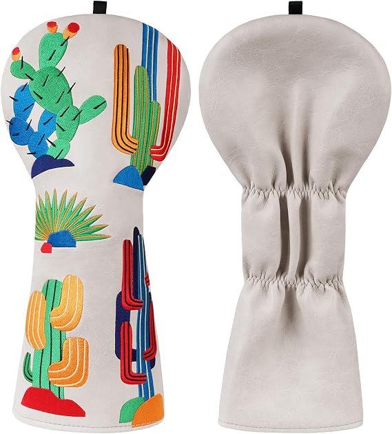 Driver Headcover Premium PU Leather Golf Head Cover for Woods and Driver