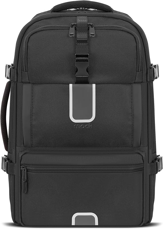 Mack Explor Eco MCE-1205 34L El Bagajı Seyahat Sırt Çantası, 17.3 inç Laptop Sırt Çantası, Su Geçirmez Kabin Boy Sırt Çantası, Çevre Dostu, Reflektörlü Hafta sonu Çantası