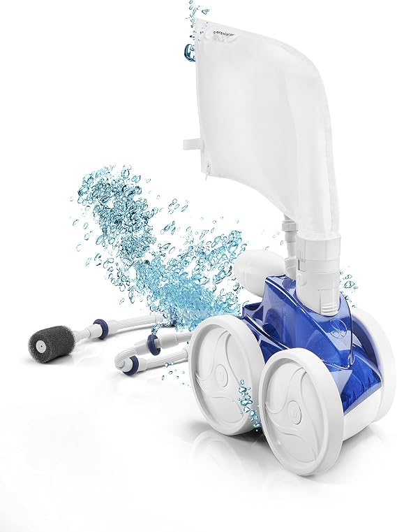 Polaris Vac-Sweep 380 Pressure Side Pool Cleaner, Triple Jet Powered | Booster-Pump Cleaner with Triple Jets Sweeps & Scrubs Floors & Walls in 3 Hours, 2.25-Inch Inlet, 31ft Hose & Bag