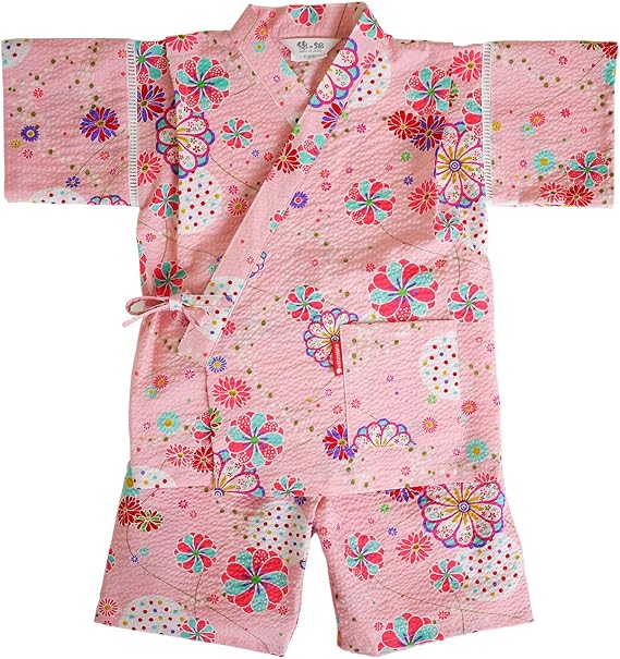 WATANOSATO Ripple Jinbei Made in Kurume Japan Baby-Girls Size Kimono-Style