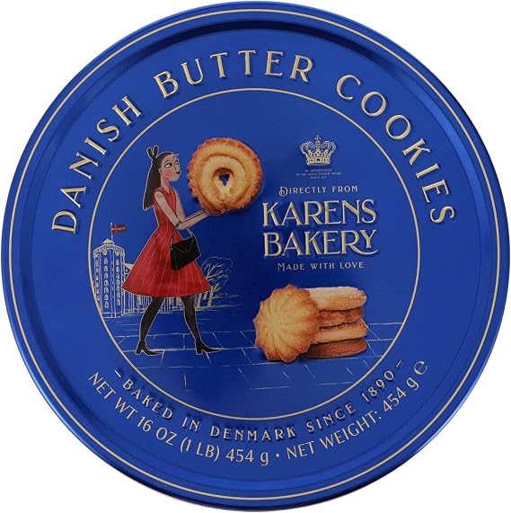 Katsy Style The Original Danish Recipe Butter Cookies Assortment 434g - Pack of 1 - Delicious Butter Biscuits