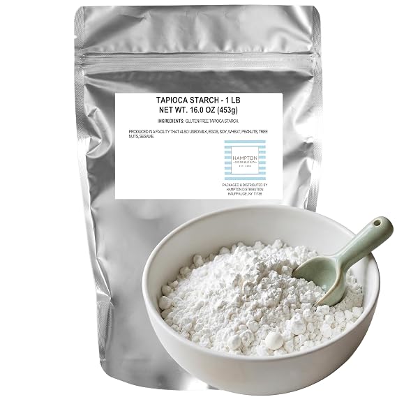 Tapioca Starch, 1 Pound Bulk Bag, Hampton Distribution
