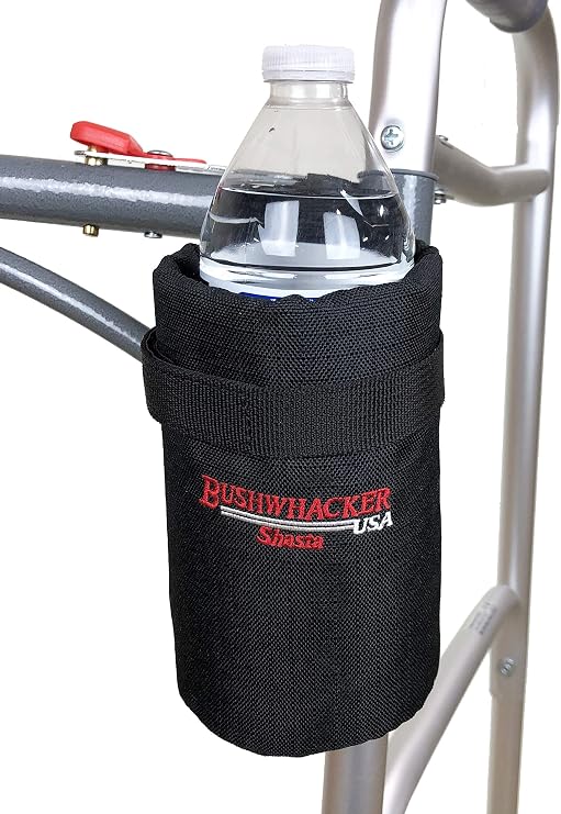 Insulated Drink Holder with Straps and Belt Loop for Walker, Wheelchair, Scooter, Stroller, Rollator, Bike, Crutch Fits Cans, Bottles, and Cups