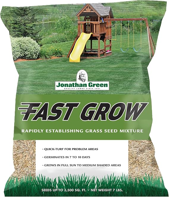Jonathan Green (10840) Fast Grow Grass Seed - Cool Season Lawn Seed (7 lb)