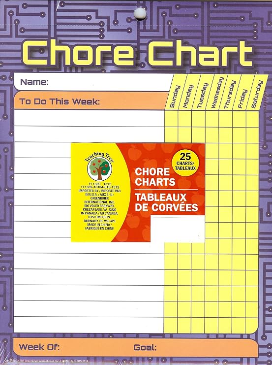 Teaching Tree Chore Charts - 25 Count