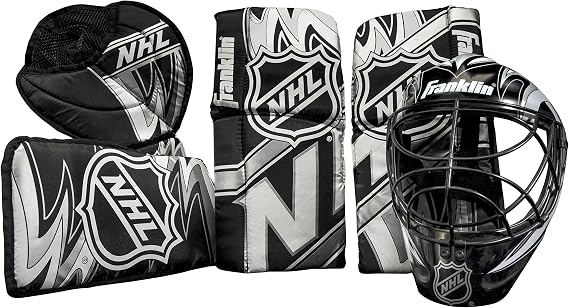 Franklin Sports NHL Youth Mini Hockey Goalie + Mask Set