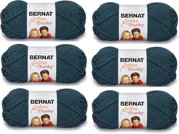 Bernat Softee Chunky Yarn (6-Pack) Teal 161128-28203