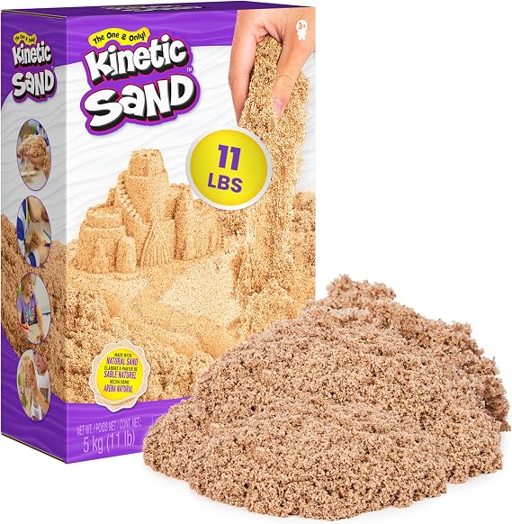 Kinetic Sand 11lb Brown Sand , Sensory Toys, Ages 3+