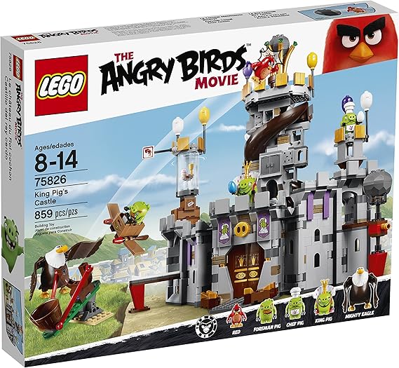 LEGO Angry Birds 75826 King Pig's Castle Building Kit (859 Piece)