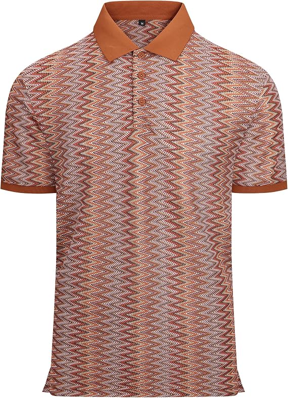 Alex Vando Mens Polo Shirts Short Sleeve Regular Fit Fashion Designed Shirt