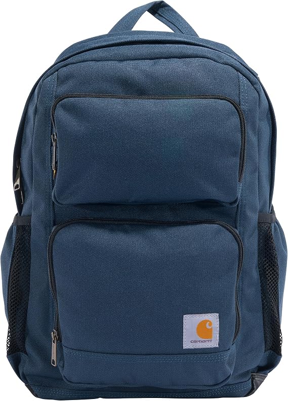 Carhartt 28L Dual-Compartment Backpack, Durable Pack with Laptop Sleeve and Duravax Abrasion Resistant Base, Navy
