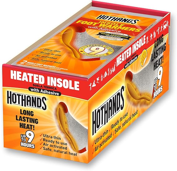 Hot Hands Insole Foot Warmers - Long Lasting Safe Natural Odorless Air Activated Warmers - Up to 9 Hours of Heat - 48 Pair