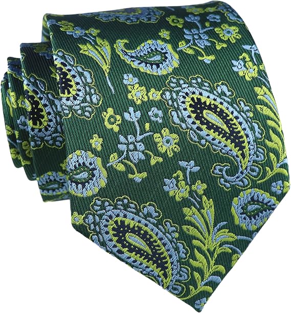 Secdtie Men's Paisley Ties Jacquard Woven Handmade Unique Designer Neckties