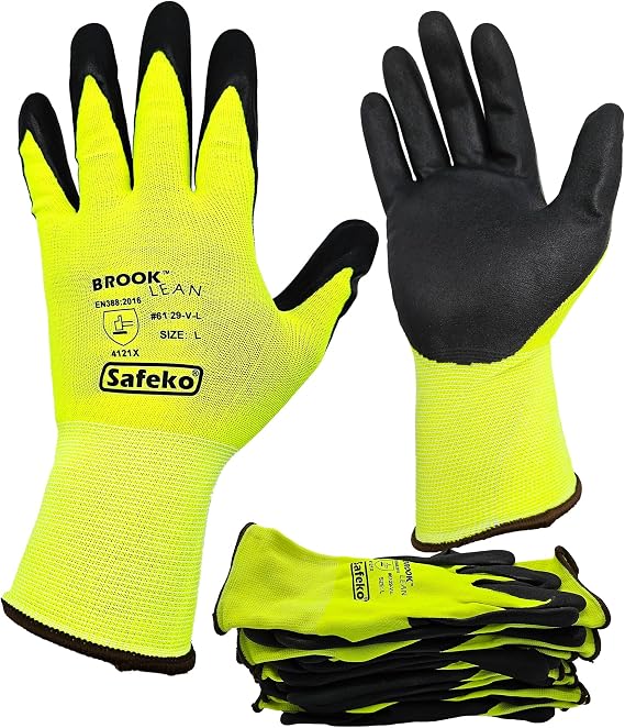 Lightweight Nitrile Palm Work Gloves