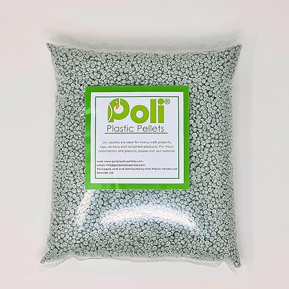 Recycled Plastic Pellets. Ideal for Filling Weighted Blankets, Bears, Dolls, and Other Craft Projects (1kg)