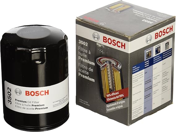 BOSCH 3502 Premium Engine Oil Filter with FILTECH Filtration Technology
