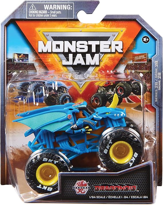 Monster Jam, Official Monster Truck, Die-Cast Vehicle, 1:64 Scale, Kids’ Toys for Boys Ages 3 and up - Assorted Designs, Shipped at Random