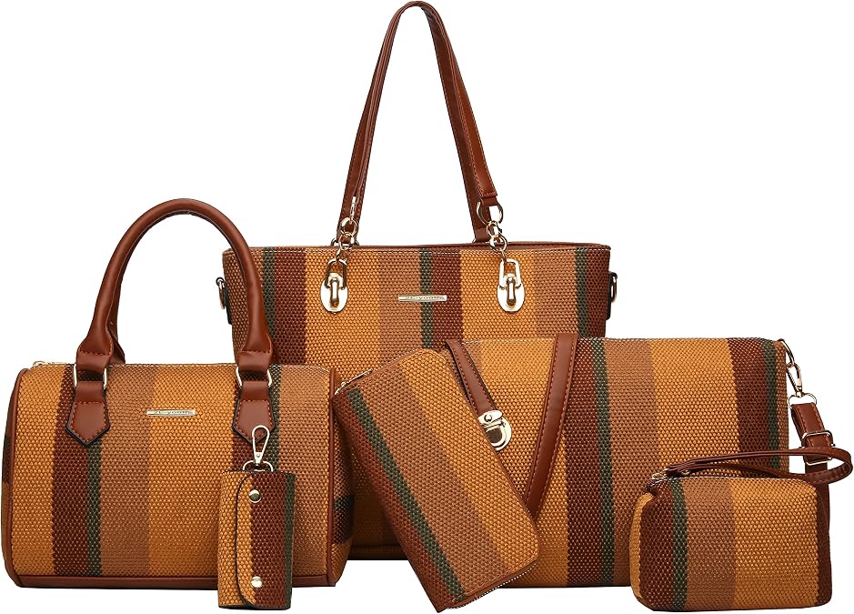 2E-youth Women Purses and Handbags Set Tote Shoulder Bag, Large