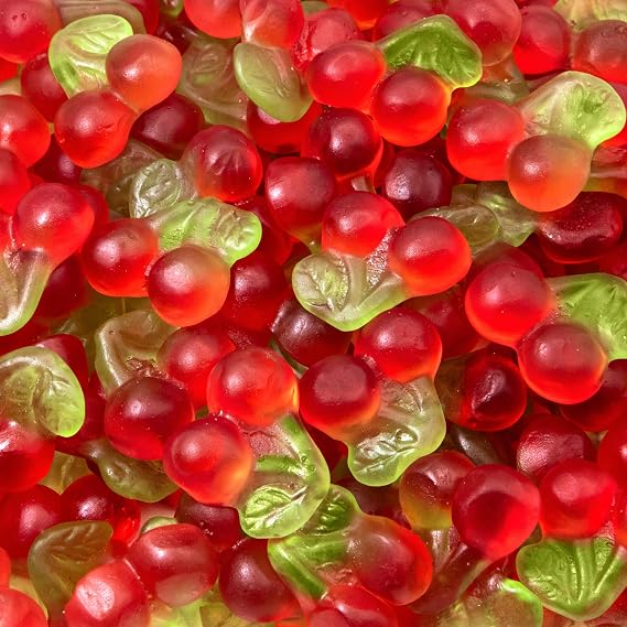 Cherry Gummy Candy, Chewy Cherry Candy, 1 Lb Bag | Soft and Juicy Fruit Gummies