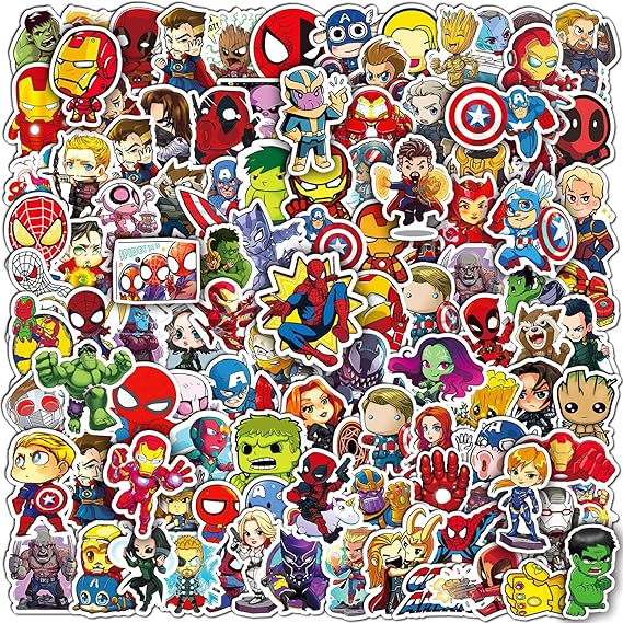 200PCS Cool Character Stickers Bulk for Boys Teens Adults